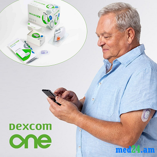 dexcom, dexcomone, one, med24, глюкоза, мониторинг, уровень